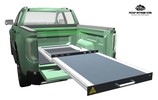 Universeller Pickup Ladeboden - 100% Vollauszug