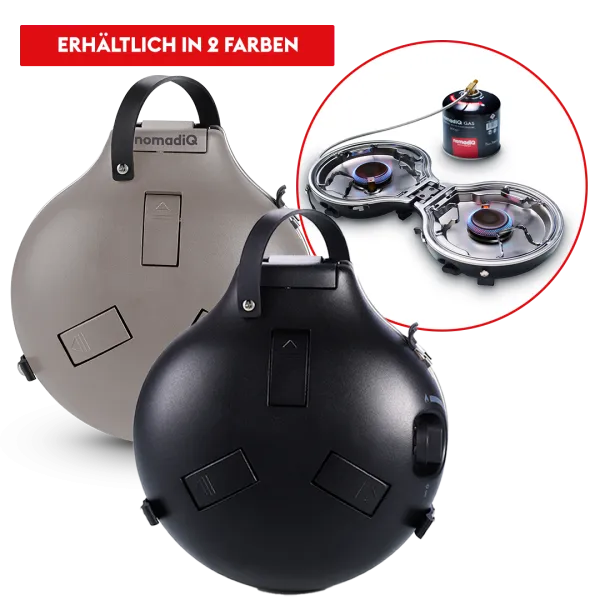 nomadiQ Portabler Dual Gaskocher - outdoor